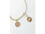 Collier à maillons avec charms médailles