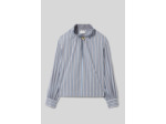 Blouse rayée col victorien