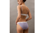 CULOTTE BIKINI EN COTON ÉLASTIQUE RIBBÉE