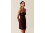 Robe courte bustier cappucino