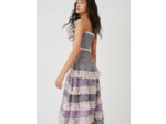 Crop top smocké façon bandeau