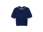 Pull court en maille avec strass