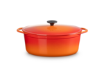 Cocotte Cousance ovale 29cm en fonte émaillée volcanique