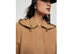 Manteau double face mix laine ceinturé