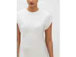 ROBE FOURREAU SATIN ÉCLAT MATTE