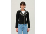 Veste en cuir noir