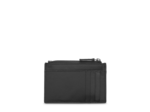 JIMMY CUIR LISSE / CUIR EMBOSSE - Porte Monnaie H - Noir