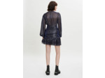 Robe en lamé entièrement drapée