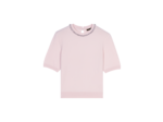 Pull court en maille avec strass