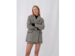 Manteau façon veste à carreaux