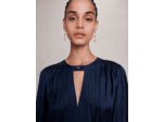 Robe courte satinée