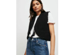 Veste sans manche façon tweed