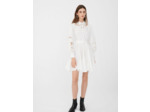 Robe patineuse en coton et guipure