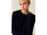 Robe courte maille dos côtelé