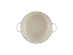Cocotte ronde 20cm en fonte émaillée meringue