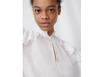 Blouse en coton frais à volants