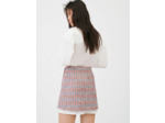 Robe chemise trompe l’œil façon tweed