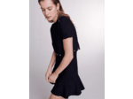 Robe courte trompe l'œil en maille