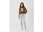 Blouson en daim façon biker