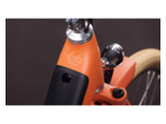 Vélo urbain électrique ARUBA HYBRID 600 Papaye/Crème