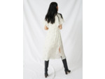Robe longue à volants et col V