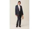 Veste tailleur rayée oversized