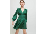 Robe courte satinée