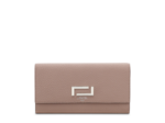 Pia de Lancel - Portefeuille slim rabat - Grand modèle - Cuir de chèvre grainé