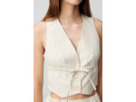 Top veston boutonné