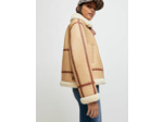 Blouson en peau lainée