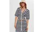 Robe effet crochet à rayures