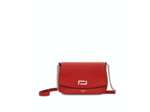 Lola de Lancel - MINI SAC CHAINE AVEC LOGO METAL - Petit Modèle - Rouge Lancel