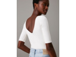 TOP RIB MODAL AVEC DOS EN COUPE SCOOP