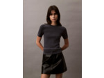 T-SHIRT SANS MANCHES EN COTON RIB