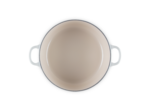 Cocotte ronde 24cm en fonte émaillée meringue