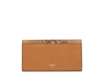 Pia de Lancel - Portefeuille slim rabat - Camel