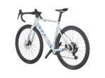 Vélo de gravel ADDICT GRAVEL 30 Blanc/Bleu Éclaboussures