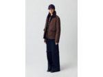 Manteau peau lainée