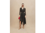 Robe mi-longue à pois