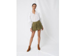 Blouse en coton frais à volants