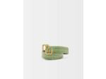 Ceinture en cuir croco double M Maje