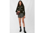 Blouson façon tweed contrasté