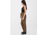 Pantalon de costume droit et ceinturé