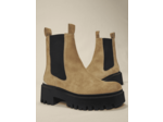 Bottines en cuir à plateforme