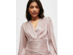 Robe en lurex drapée