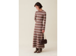 Robe laine rayures