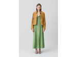 Robe longue satinée