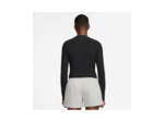 Haut zip Femme W NSW CHILL KNT WIDE RIB CARDI Noir