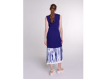 Robe longue en maille tie an dye