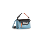 Clic de Lancel - Sac porté croisé - Moyen modèle - Cuir de vachette grainé, verni et lisse avec bandoulière cuir et oeillets